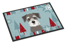 Load image into Gallery viewer, Winter Holiday Schnauzer Doormat - 24x36 Decorative Floor Mat – Indoor/Outdoor Rug with Artistic Flair BB1702JMAT