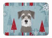 Load image into Gallery viewer, Winter Holiday Schnauzer Machine Washable Memory Foam Mat BB1702RUG