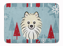 Load image into Gallery viewer, Winter Holiday Pomeranian Machine Washable Memory Foam Mat BB1703RUG