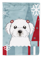Load image into Gallery viewer, Winter Holiday Maltese Garden Flag – Decorative Outdoor Yard Flag BB1704GF