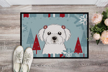 Load image into Gallery viewer, Winter Holiday Maltese Doormat - 24x36 Decorative Floor Mat – Indoor/Outdoor Rug with Artistic Flair BB1704JMAT