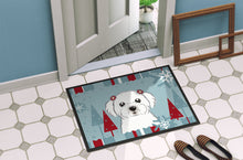 Load image into Gallery viewer, Winter Holiday Maltese Doormat - 24x36 Decorative Floor Mat – Indoor/Outdoor Rug with Artistic Flair BB1704JMAT