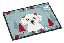 Load image into Gallery viewer, Winter Holiday Maltese Doormat - 24x36 Decorative Floor Mat – Indoor/Outdoor Rug with Artistic Flair BB1704JMAT