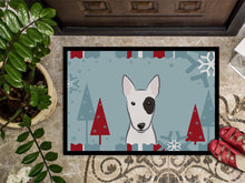 Load image into Gallery viewer, Winter Holiday Bull Terrier Doormat - 24x36 Decorative Floor Mat – Indoor/Outdoor Rug with Artistic Flair BB1705JMAT