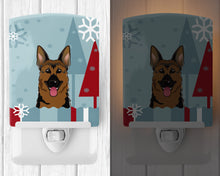 Load image into Gallery viewer, Winter Holiday German Shepherd Ceramic Night Light BB1707CNL