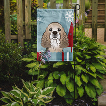 Load image into Gallery viewer, Winter Holiday Cocker Spaniel Garden Flag – Decorative Outdoor Yard Flag BB1712GF
