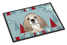 Load image into Gallery viewer, Winter Holiday Cocker Spaniel Doormat - 24x36 Decorative Floor Mat – Indoor/Outdoor Rug with Artistic Flair BB1712JMAT