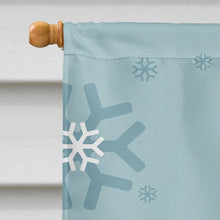 Load image into Gallery viewer, Winter Holiday Bichon Frise Flag Canvas House Size BB1713CHF