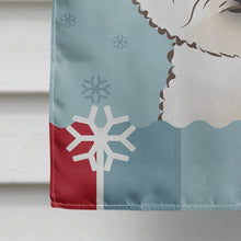 Load image into Gallery viewer, Winter Holiday Bichon Frise Flag Canvas House Size BB1713CHF