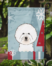 Load image into Gallery viewer, Winter Holiday Bichon Frise Garden Flag – Decorative Outdoor Yard Flag BB1713GF