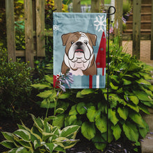 Load image into Gallery viewer, Winter Holiday English Bulldog  Garden Flag – Decorative Outdoor Yard Flag BB1715GF