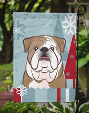 Load image into Gallery viewer, Winter Holiday English Bulldog  Garden Flag – Decorative Outdoor Yard Flag BB1715GF
