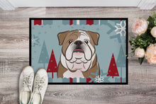 Load image into Gallery viewer, Winter Holiday English Bulldog  Doormat - 24x36 Decorative Floor Mat – Indoor/Outdoor Rug with Artistic Flair BB1715JMAT