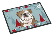 Load image into Gallery viewer, Winter Holiday English Bulldog  Doormat - 24x36 Decorative Floor Mat – Indoor/Outdoor Rug with Artistic Flair BB1715JMAT