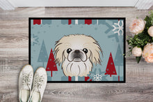 Load image into Gallery viewer, Winter Holiday Pekingese Doormat - 24x36 Decorative Floor Mat – Indoor/Outdoor Rug with Artistic Flair BB1717JMAT