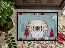 Load image into Gallery viewer, Winter Holiday Pekingese Doormat - 24x36 Decorative Floor Mat – Indoor/Outdoor Rug with Artistic Flair BB1717JMAT