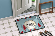 Load image into Gallery viewer, Winter Holiday Pekingese Doormat - 24x36 Decorative Floor Mat – Indoor/Outdoor Rug with Artistic Flair BB1717JMAT