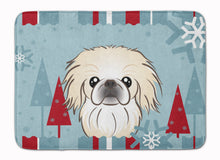 Load image into Gallery viewer, Winter Holiday Pekingese Machine Washable Memory Foam Mat BB1717RUG