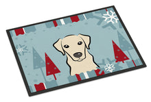 Load image into Gallery viewer, Winter Holiday Yellow Labrador Doormat - 24x36 Decorative Floor Mat – Indoor/Outdoor Rug with Artistic Flair BB1718JMAT