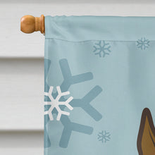 Load image into Gallery viewer, Winter Holiday Boxer Flag Canvas House Size BB1719CHF
