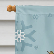 Load image into Gallery viewer, Winter Holiday Cavalier Spaniel Flag Canvas House Size BB1720CHF