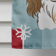 Load image into Gallery viewer, Winter Holiday Cavalier Spaniel Flag Canvas House Size BB1720CHF