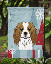Load image into Gallery viewer, Winter Holiday Cavalier Spaniel Garden Flag – Decorative Outdoor Yard Flag BB1720GF