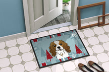 Load image into Gallery viewer, Winter Holiday Cavalier Spaniel Doormat - 24x36 Decorative Floor Mat – Indoor/Outdoor Rug with Artistic Flair BB1720JMAT