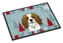Load image into Gallery viewer, Winter Holiday Cavalier Spaniel Doormat - 24x36 Decorative Floor Mat – Indoor/Outdoor Rug with Artistic Flair BB1720JMAT