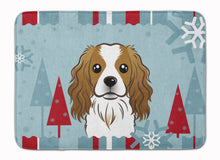 Load image into Gallery viewer, Winter Holiday Cavalier Spaniel Machine Washable Memory Foam Mat BB1720RUG