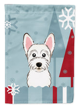 Load image into Gallery viewer, Winter Holiday Westie Garden Flag – Decorative Outdoor Yard Flag BB1722GF