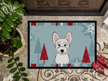 Load image into Gallery viewer, Winter Holiday Westie Doormat - 24x36 Decorative Floor Mat – Indoor/Outdoor Rug with Artistic Flair BB1722JMAT