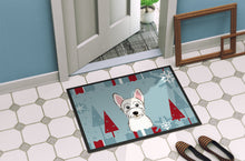 Load image into Gallery viewer, Winter Holiday Westie Doormat - 24x36 Decorative Floor Mat – Indoor/Outdoor Rug with Artistic Flair BB1722JMAT