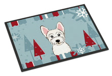 Load image into Gallery viewer, Winter Holiday Westie Doormat - 24x36 Decorative Floor Mat – Indoor/Outdoor Rug with Artistic Flair BB1722JMAT