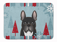Load image into Gallery viewer, Winter Holiday French Bulldog Machine Washable Memory Foam Mat BB1723RUG