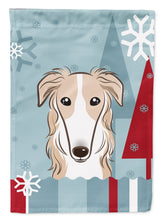 Load image into Gallery viewer, Winter Holiday Borzoi Garden Flag – Decorative Outdoor Yard Flag BB1724GF