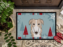 Load image into Gallery viewer, Winter Holiday Borzoi Doormat - 24x36 Decorative Floor Mat – Indoor/Outdoor Rug with Artistic Flair BB1724JMAT