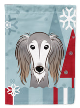 Load image into Gallery viewer, Winter Holiday Saluki Garden Flag – Decorative Outdoor Yard Flag BB1725GF