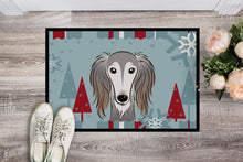 Load image into Gallery viewer, Winter Holiday Saluki Doormat - 24x36 Decorative Floor Mat – Indoor/Outdoor Rug with Artistic Flair BB1725JMAT