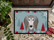 Load image into Gallery viewer, Winter Holiday Saluki Doormat - 24x36 Decorative Floor Mat – Indoor/Outdoor Rug with Artistic Flair BB1725JMAT