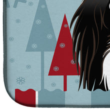 Load image into Gallery viewer, Winter Holiday Japanese Chin Dish Drying Mat – Absorbent, Artistic Kitchen Essentials BB1726DDM