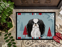 Load image into Gallery viewer, Winter Holiday Japanese Chin Doormat - 24x36 Decorative Floor Mat – Indoor/Outdoor Rug with Artistic Flair BB1726JMAT