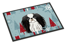 Load image into Gallery viewer, Winter Holiday Japanese Chin Doormat - 24x36 Decorative Floor Mat – Indoor/Outdoor Rug with Artistic Flair BB1726JMAT