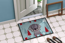Load image into Gallery viewer, Winter Holiday Weimaraner Doormat - 24x36 Decorative Floor Mat – Indoor/Outdoor Rug with Artistic Flair BB1727JMAT
