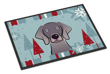 Load image into Gallery viewer, Winter Holiday Weimaraner Doormat - 24x36 Decorative Floor Mat – Indoor/Outdoor Rug with Artistic Flair BB1727JMAT