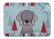 Load image into Gallery viewer, Winter Holiday Weimaraner Machine Washable Memory Foam Mat BB1727RUG