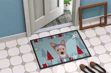 Load image into Gallery viewer, Winter Holiday Yorkie Puppy Doormat - 24x36 Decorative Floor Mat – Indoor/Outdoor Rug with Artistic Flair BB1728JMAT