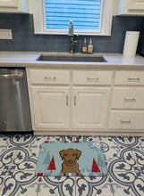 Load image into Gallery viewer, Winter Holiday Chocolate Labrador Machine Washable Memory Foam Mat BB1730RUG