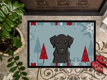 Load image into Gallery viewer, Winter Holiday Black Labrador Doormat - 24x36 Decorative Floor Mat – Indoor/Outdoor Rug with Artistic Flair BB1731JMAT