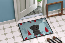 Load image into Gallery viewer, Winter Holiday Black Labrador Doormat - 24x36 Decorative Floor Mat – Indoor/Outdoor Rug with Artistic Flair BB1731JMAT